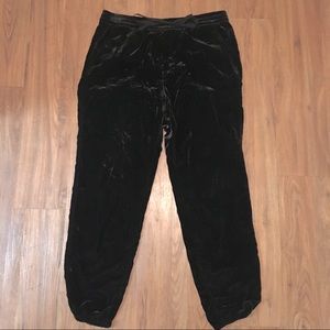 GAP Black Velvet Joggers